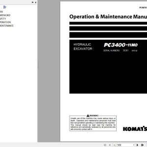 Komatsu PC3400-11M0 Operation & Maintenance Manual PEN01618-03