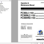 Komatsu PC360LC-11E0 PC360NLC-11E0 PC390HRD-11E0 Operation & Maintenance Manual UENAM01922