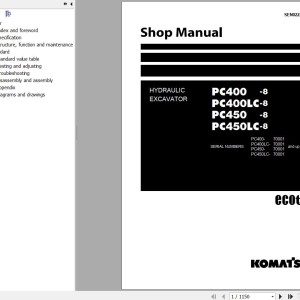 Komatsu PC400-8 to PC450LC-8 Shop Manual SEN02223-22