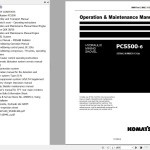Komatsu PC5000-6 Operation & Maintenance Manual OMM Parts 2 M&E 15129-xD-GB-0