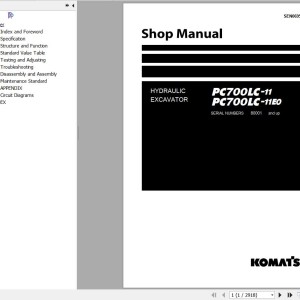 Komatsu PC700LC-11 PC700LC-11E0 Shop Manual SEN06957-01