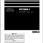 Komatsu PC78US-8 Operation & Maintenance Manual PEN00564-09