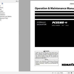 Komatsu PC88MR-10 Operation & Maintenance Manual PEN01034-08