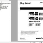 Komatsu PW148-11E0 PW158-11E0 Shop Manual VENBM71000 SM