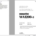 Komatsu WA1200-3 Shop Manual SEBM018236