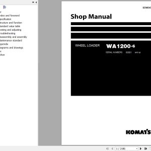 Komatsu WA1200-6 Shop Manual SEN05475-25