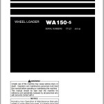 Komatsu WA150-5 Operation & Maintenance Manual TEN00537-04