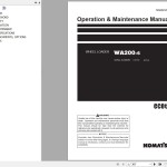 Komatsu WA200-6 Operation & Maintenance Manual TEN00472C0-07
