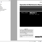 Komatsu WA200-8 Operation & Maintenance Manual PEN02038-00