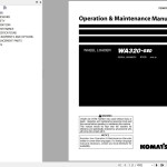 Komatsu WA320-8E0 Operation & Maintenance Manual PEN01964-00