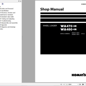 Komatsu WA470-6R WA480-6R Shop Manual SEN06594-10