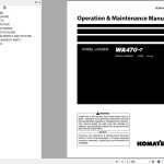 Komatsu WA470-7 Operation & Maintenance Manual PEN01907-01