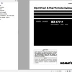 Komatsu WA470-8 Operation & Maintenance Manual PEN01894-00
