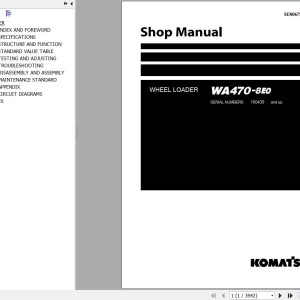 Komatsu WA470-8E0 Shop Manual SEN06753-06