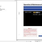 Komatsu WA480-8 Operation & Maintenance Manual TEN01023-03