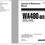 Komatsu WA480-8E0 Operation & Maintenance Manual VENAM54002