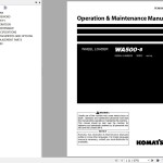 Komatsu WA500-8 Operation & Maintenance Manual PEN01900-00