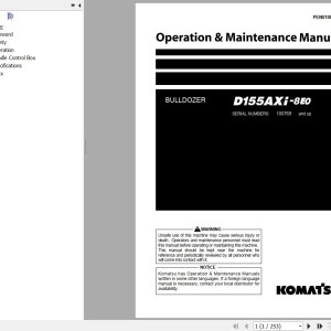 Komatsu WA500-8E0 Operation & Maintenance Manual PEN01889-00