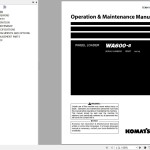Komatsu WA600-8 Operation & Maintenance Manual TEN01115-00