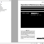 Komatsu WA600-8 Operation & Maintenance Manual TEN01115-01