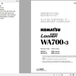 Komatsu WA700-3 Shop Manual SEBM013316