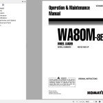 Komatsu WA80M-8E0 Operation & Maintenance Manual VENAM08002
