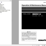 Komatsu WA900-8R Operation & Maintenance Manual PEN01369-06