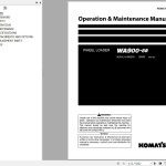 Komatsu WA900-8R Operation & Maintenance Manual PEN01783-03