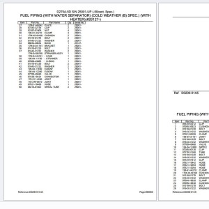 Komatsu Bulldozers D275A-5D SN 25001-UP (-50cent. Spec.) Parts Catalog