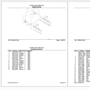 Komatsu D375A-5 18001-UP Parts Catalog