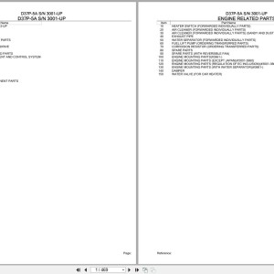 Komatsu D37P-5A 3001-UP Parts Catalog PDF