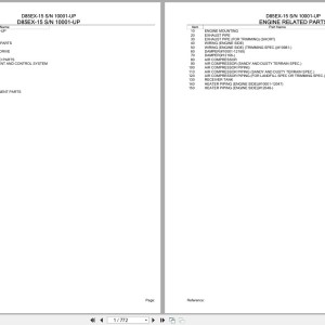 Komatsu D85EX-15 SN 10001-UP Spare Parts Catalog PDF