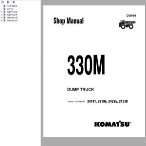 Komatsu 330M Shop Manual DG666