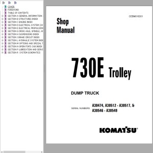 Komatsu 730E Shop Manual CEBM018301