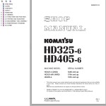 Komatsu HD325-6 HD405-6 Operation & Maintenance Manual SEAM000817T