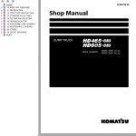 Komatsu HD465-8E0 HD605-8E0 Shop Manual SEN06768-08