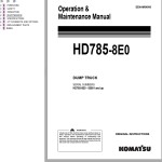 Komatsu HD785-8E0 Operation & Maintenance Manual EENAM04000