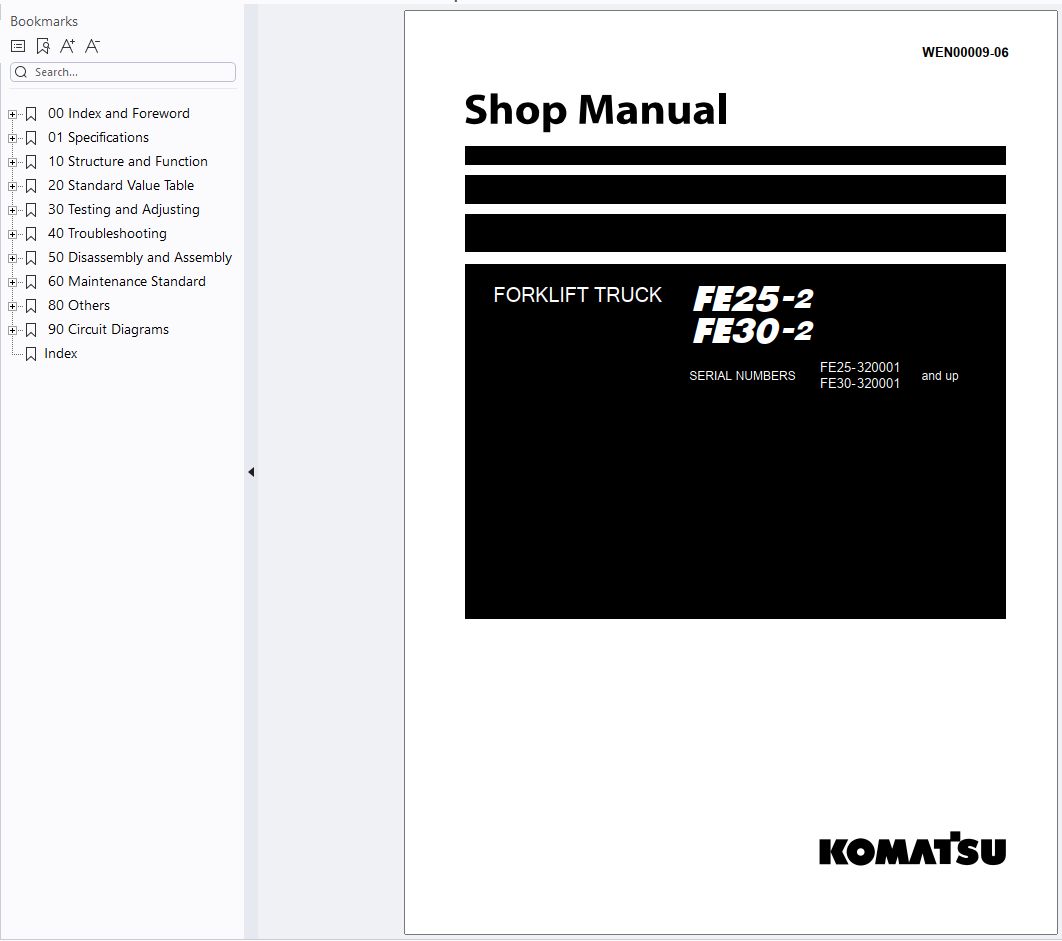 Komatsu Electric Forklift 3.51GB PDF Shop Manual_4