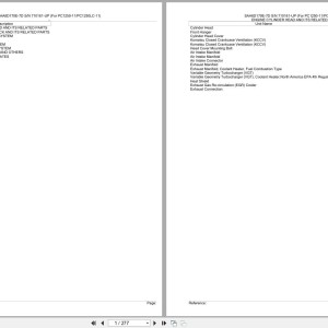 Komatsu SAA6D170E-7D 710161-UP Engine Parts Catalog PDF