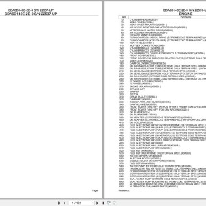 Komatsu SDA6D140E-2E-9 22537-UP Engine Parts Catalog PDF