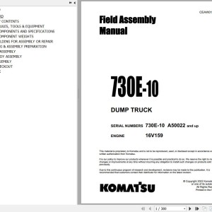 Komatsu 730E-10 Field Assembly Manual CEAW012101