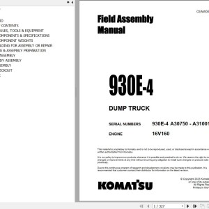 Komatsu 930E-4 Field Assembly Manual CEAW006104