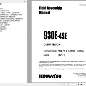 Komatsu 930E-4SE Field Assembly Manual CEAW006204