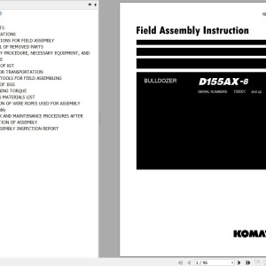Komatsu D155AX-8 Field Assembly Manual GEN00128-04