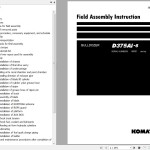 Komatsu D375AI-8 Field Assembly Manual GEN00166-01
