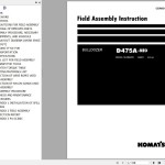 Komatsu D475A-8E0 Field Assembly Manual GEN00210-04