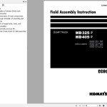 Komatsu HD325-7 HD405-7 Field Assembly Manual GEN00045-08