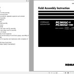 Komatsu PC360LC-11 PC360LC-11E0 Field Assembly Manual GEN00263-00
