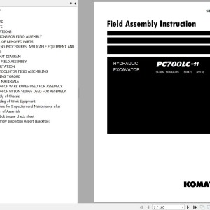 Komatsu PC700LC-11 Field Assembly Manual GEN00155-05