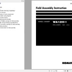 Komatsu WA1200-6 Field Assembly Manual GEN00208-05